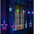Гирлянда-бахрома (Stars) Curtain 12M  3m*0.8*0.5 внутренняя, пров.:прозрачный, 3м (Разноцветная)