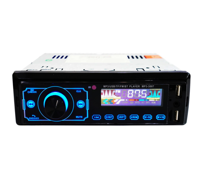 Автомагнитола MP3 3887 ISO 1DIN сенсорный дисплей