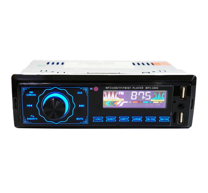 Автомагнітола MP3 3888 ISO 1DIN сенсорний дисплей