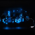 Xmas гірлянд 50 Led 5M (Copper) на мідному дроті (Крапля роси) B BLUE працює від батарей + USB