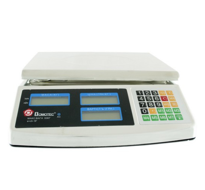 Ваги торговельні DOMOTEC MS/DT-968 50кг ST