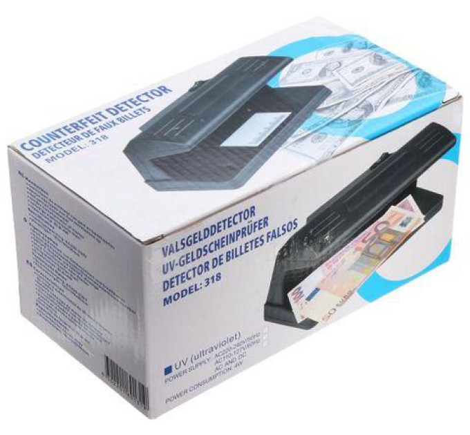 Детектор валют ультрафіолетовий Counterfeit Money Detector UV Ultraviolet Light 318