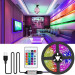 Гирлянда-лента (Rope-Lights) SMD5050-RGB Music универсальная, пров.:черный, 5м (Разноцветная)