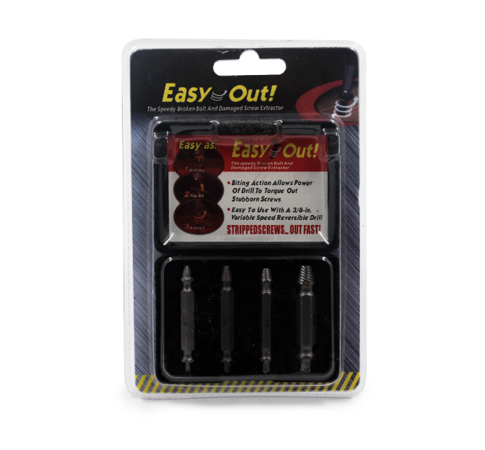Біти екстрактори Easy Out Tool. Набір 8в1 (для викручування саморізів болтів)