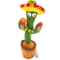 Танцюючий кактус-МЕКСИКАНЕЦЬ, що співає Dancing Cactus Mexi (120 пісень з підсвічуванням)