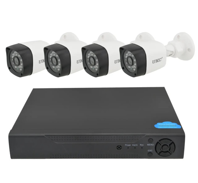 Комплект видеонаблюдения UKC DVR CAD D001 KIT 2MP +4 камеры