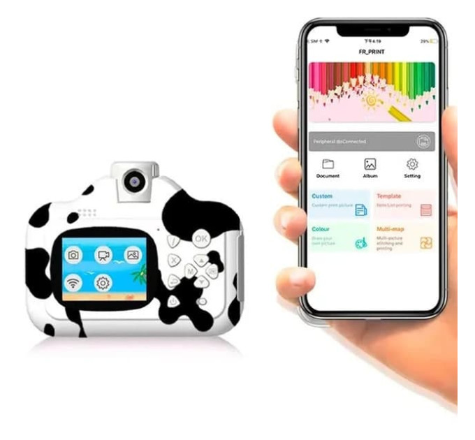 Дитячий фотоапарат Wi Fi Print Camera з миттєвим друком знімків