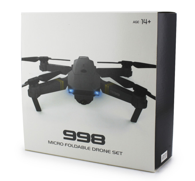 Квадракоптер с камерой Micro Foldable Drone Set wifi 998