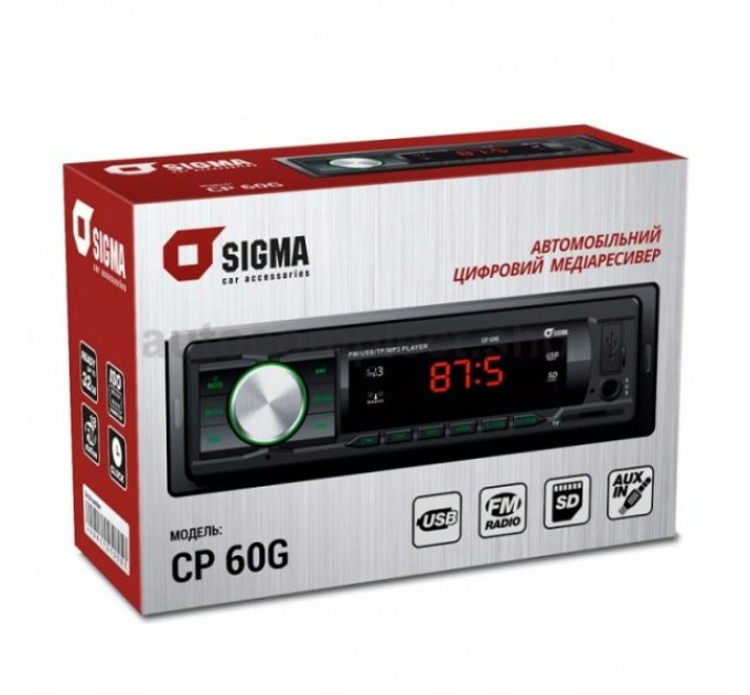 Автомагнітола SIGMA CP 60G
