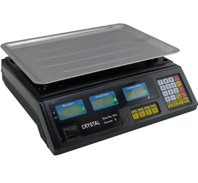 Весы торговые CRYSTAL CR-50  50 кг
