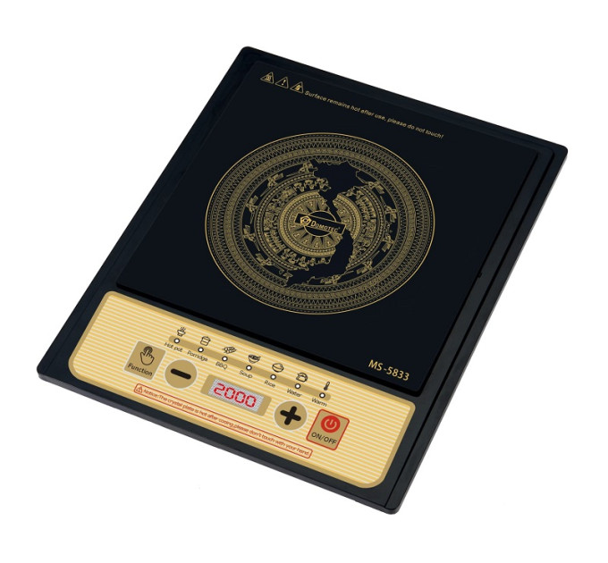 Плита індукційна Domotec MS-5833 1кф., 2000Вт. (Чорний)