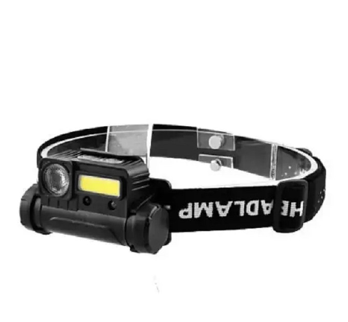 Фонарик налобный BAILONG BL-123 COB + USB CHARGE 