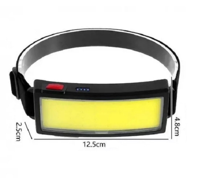 Фонарик налобный BAILONG BL-F007 COB + USB CHARGE 