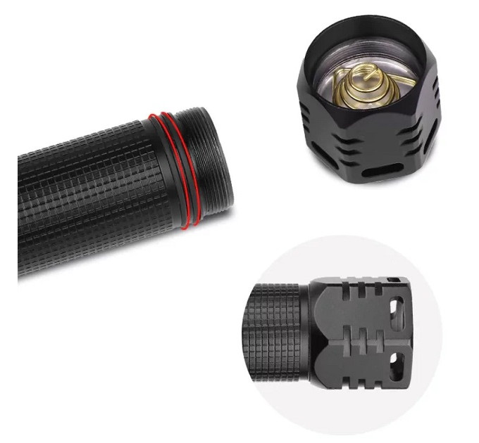 Фонарик ручной BL 601 P90 2*26650 battery + USB CHARGE 