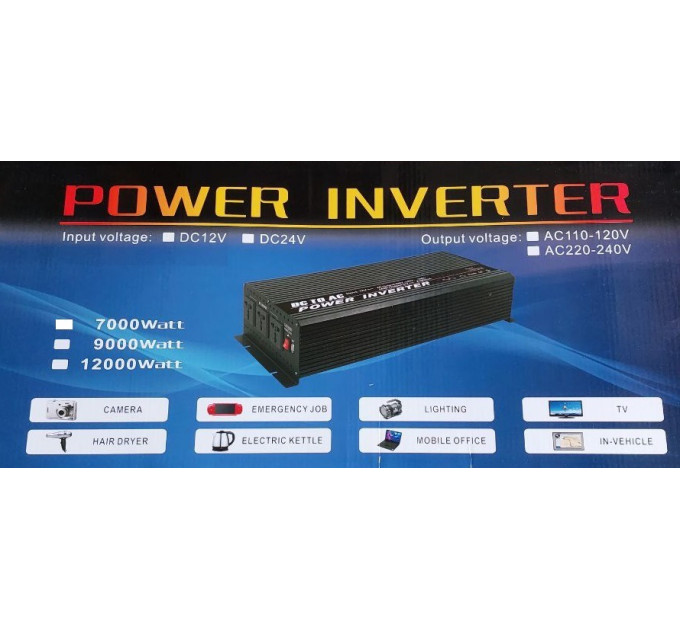 Перетворювач 12000W 12V UN-3064 (work 5000W)