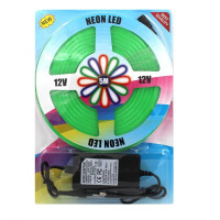 Лента силиконовая LED NEON 5M Green 12V-220V   