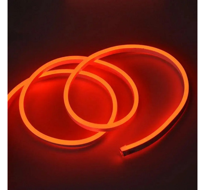 Лента силиконовая LED NEON 5M RED 12V-220V  