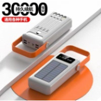 Мобильная зарядка Power Bank Z-63 light+solar  99000mah( real 30000mah )