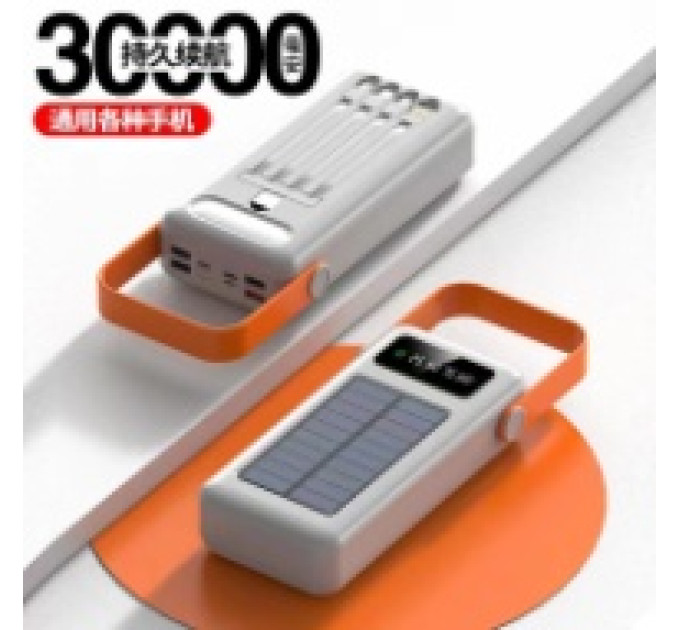Мобильная зарядка Power Bank Z-63 light+solar  99000mah( real 30000mah )