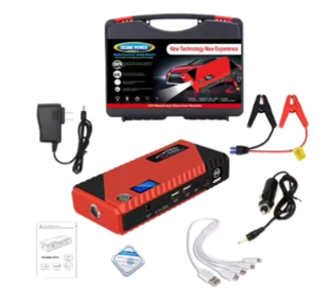 Пусковий автомобільний пристрій для акумулятора JUMP STARTER Power Bank 99800mah (real 9600 mAh)