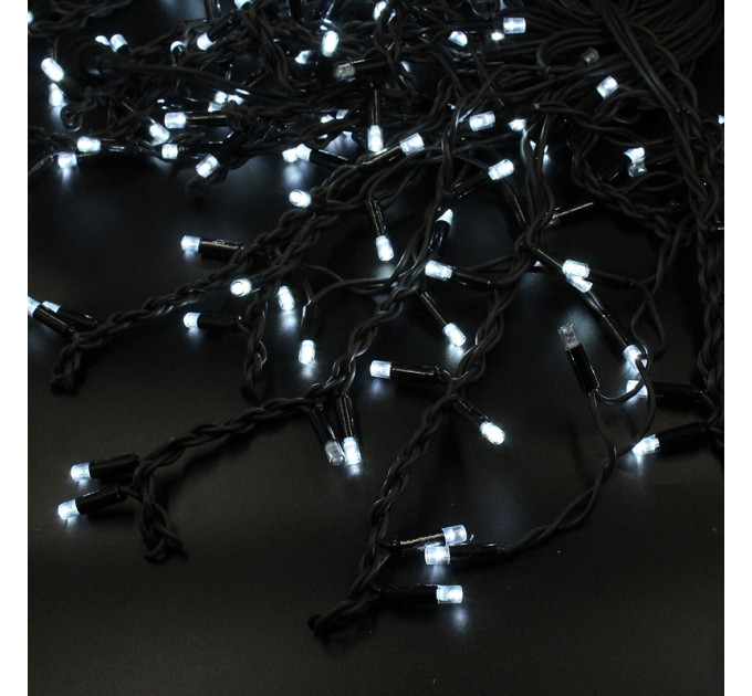 Гірлянда-бахрома LED 150 3.3Line Short curtain -Бульби/Бахрома W-1 біла 10м*1,5м Вул.