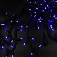 Гірлянда-бахрома LED 200 3.3Line Short curtain (Бульби/Бахрома) B-1 синя 10м*1,5м Вул.+з'єдн.