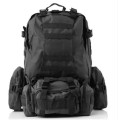 Рюкзак Тактичний з підсумками B08 Black 55L