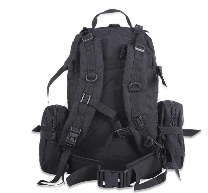 Рюкзак Тактичний з підсумками B08 Black 55L