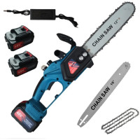 Акумуляторна ланцюгова пилка з 2 шинами на 12'' і 16'' Chain Saw DOMOTEC 96V