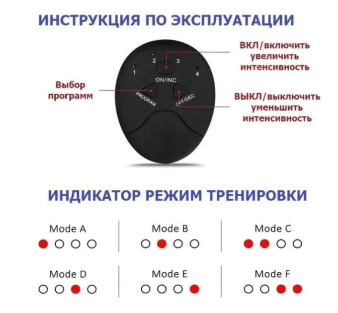 Масажер 3в1 Ems Trainer для м'язів преса, рук та ніг