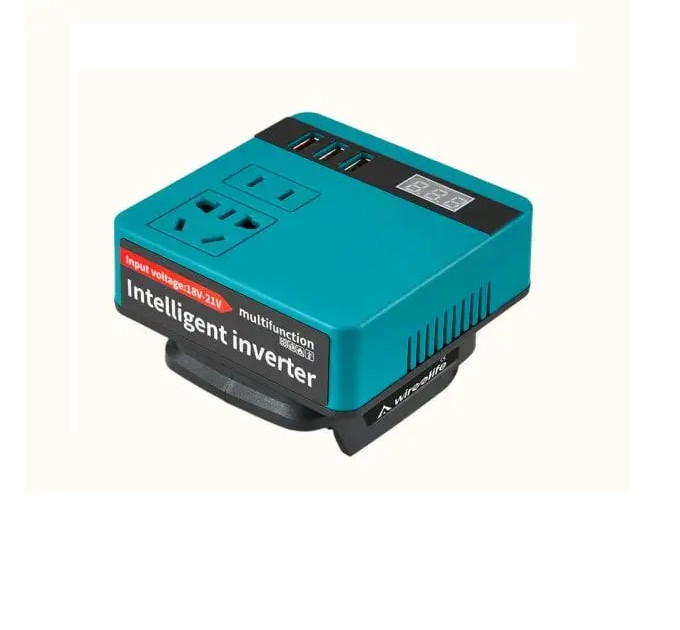 Акумуляторний інвертор напруги (без акумулятора) DC 18-21V на 220V 120W