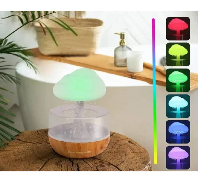 Нічник зволожувач із ефектом дощу Cloud Rain Humidifier