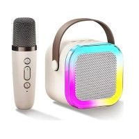 Міні-дитяче караоке з підсвічуванням RGB K12 (1 микрофон)