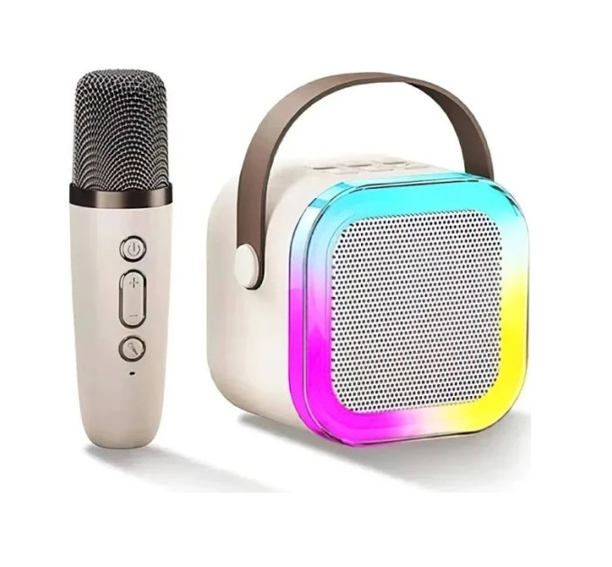 Міні-дитяче караоке з підсвічуванням RGB K12 (1 микрофон)