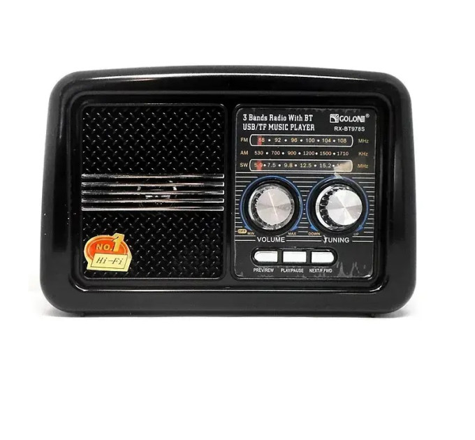 Радіоприймач GOLON RX-BT978S solar