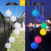 Садова підвісна лампа з 6 LED кулями на сонячній батареї MULTI