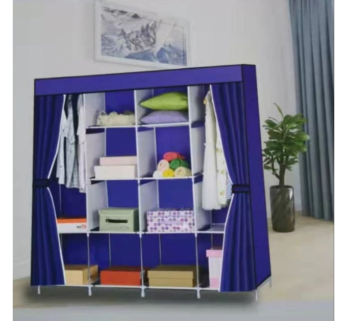 Складна тканинна шафа для одягу 170*45*170см
