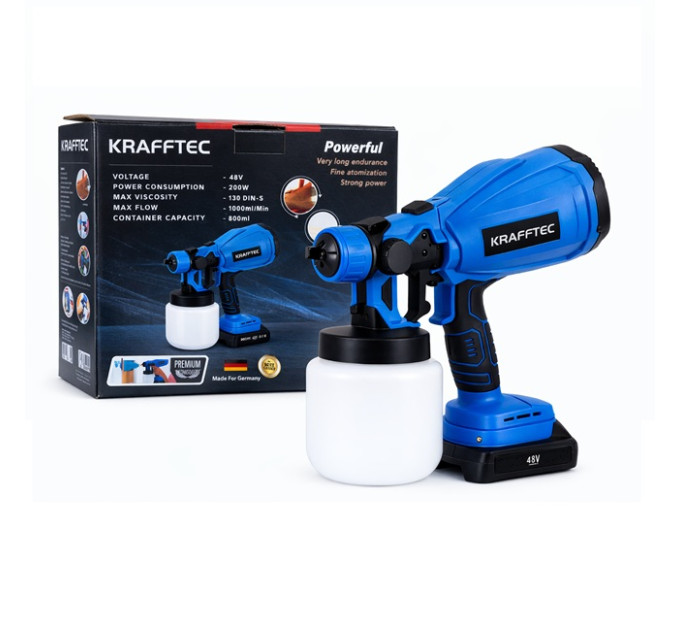 Аккумуляторный краскопульт DOMOTEC 48V