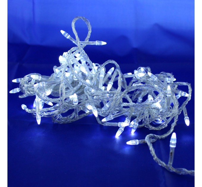 Гирлянда-нить (String-Lights) 200W-2 внутренняя, пров.:прозрачный 10м (Белый)