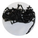 Гирлянда-нить (String-Lights) 100W-4 внутренняя, пров.:черный, 7м (Белый)