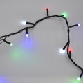 Гірлянда-нитка (String-Lights) 400M-4 внутрішня, пров.: чорний, 20м (Різнокольорова)