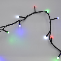 Гірлянда-нитка (String-Lights) 400M-4 внутрішня, пров.: чорний, 20м (Різнокольорова)