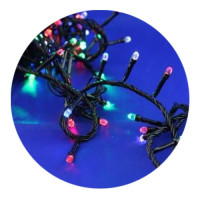Гирлянда-нить (String-Lights) 500M-4 внутренняя, пров.:черный, 30м (Разноцветная)