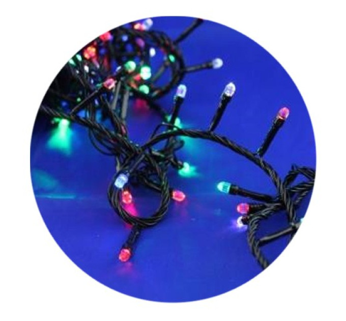 Гирлянда-нить (String-Lights) 500M-4 внутренняя, пров.:черный, 30м (Разноцветная)