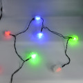 Гирлянда-нить (String-Lights) 40Plastic-1 внутренняя, пров.:черный, 5м (Разноцветная)