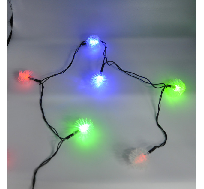 Гирлянда-нить (String-Lights) 40Plastic-1 внутренняя, пров.:черный, 5м (Разноцветная)