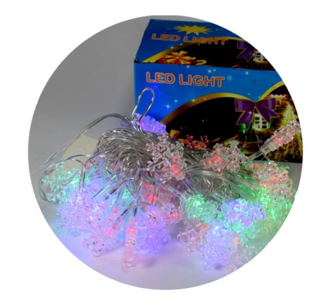 Гирлянда-нить (String-Lights) 40Plastic-4 внутренняя, пров.:черный, 5м (Разноцветная)