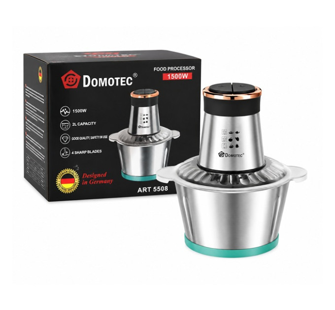 Измельчитель МОЛНИЯ DOMOTEC 1500Вт металл (Зеленый)