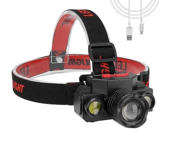 Фонарик налобный  Bailong KX-1805  COB XPE