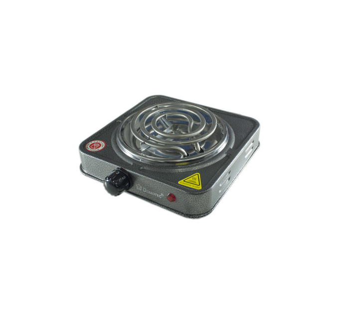 Плита електрична Domotec MS-5801 1кф., 1000Вт. (Сірий)